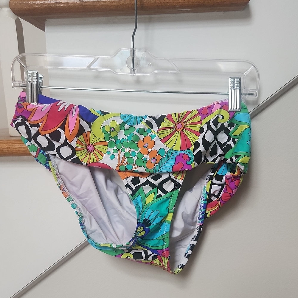Trina Turk Floral Print Bikini Bottom - Multi Color